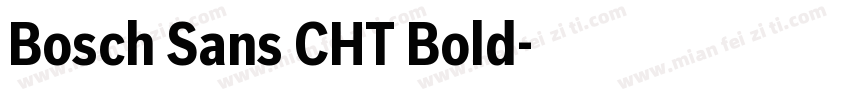 Bosch Sans CHT Bold字体转换